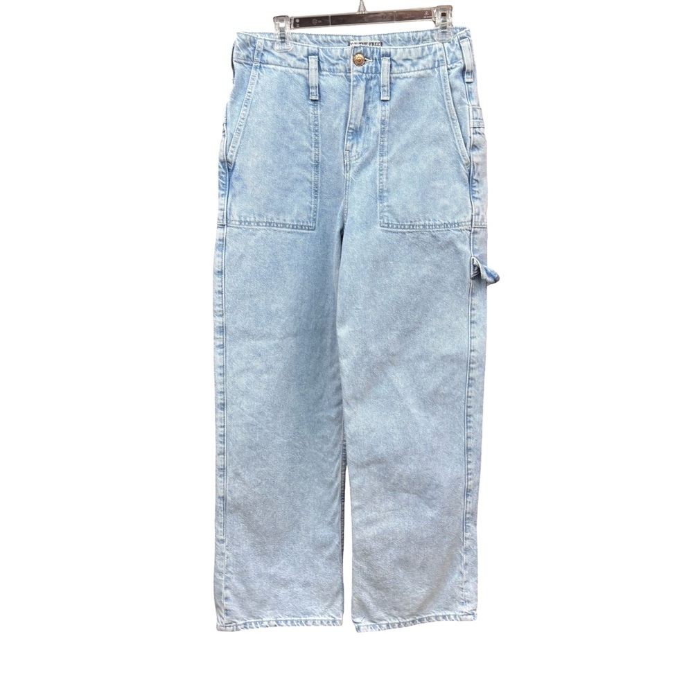 Free People Major Leagues Cuffed Cropped Jean Sz 28